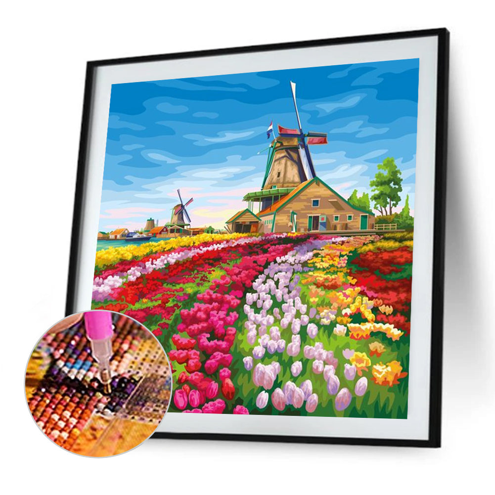 Rainbow Garden - Full Round Drill Diamond Painting 30*30CM