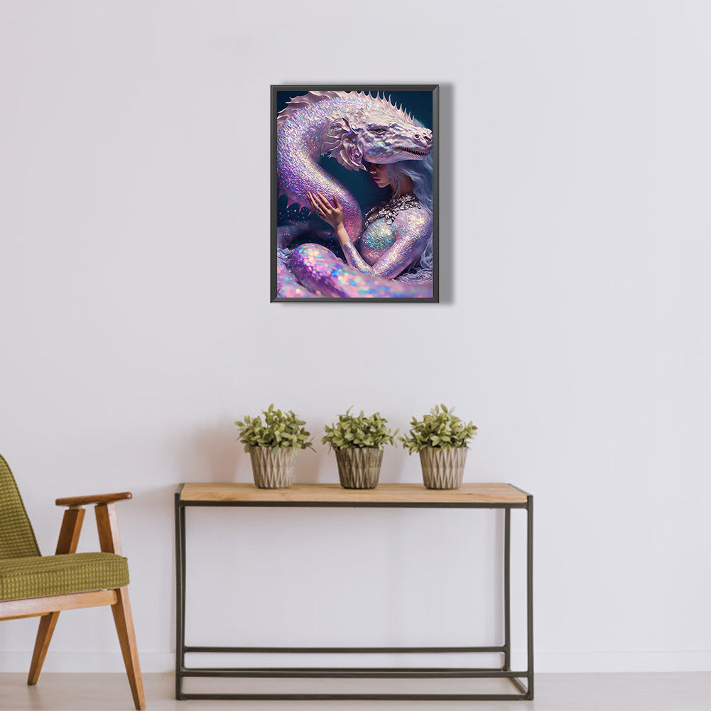 Beauty And The Beast - Full Round Drill Diamond Painting 30*40CM