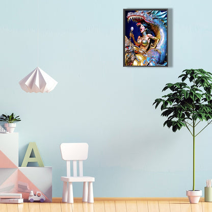 Beauty And The Beast - Full Round Drill Diamond Painting 30*40CM