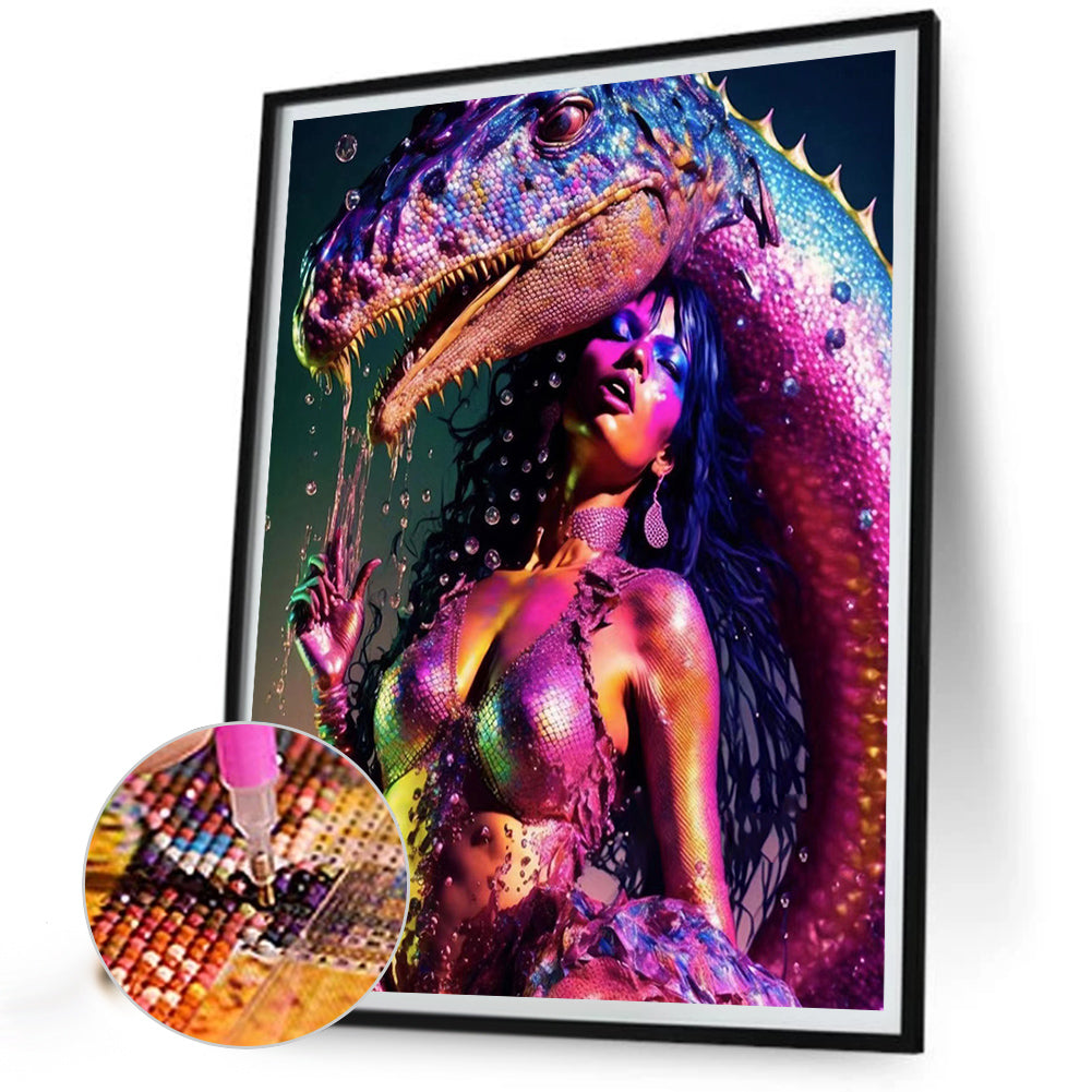 Beauty And The Beast - Full Round Drill Diamond Painting 30*40CM
