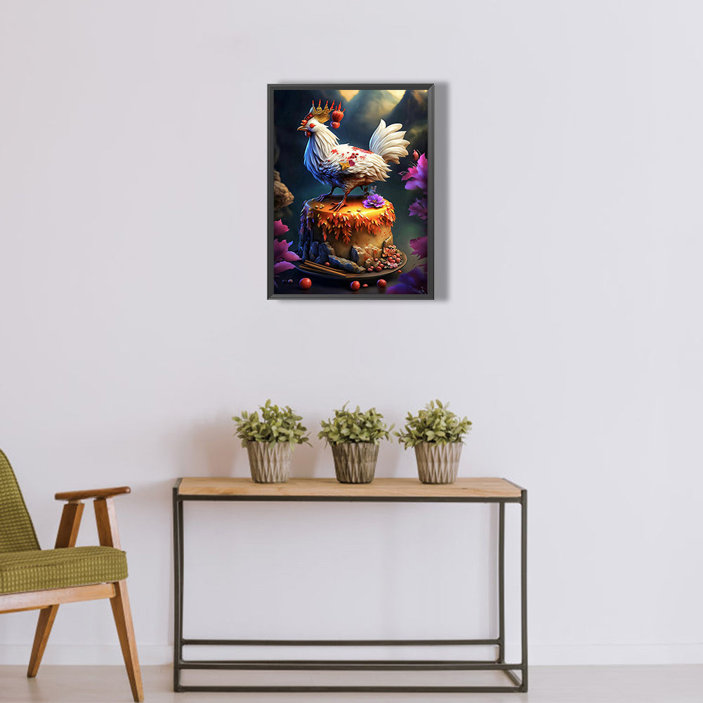 Rooster Independence - Full Round Drill Diamond Painting 30*40CM