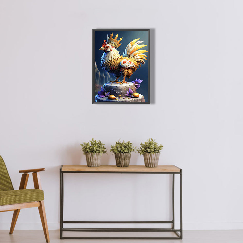 Rooster Independence - Full Round Drill Diamond Painting 30*40CM