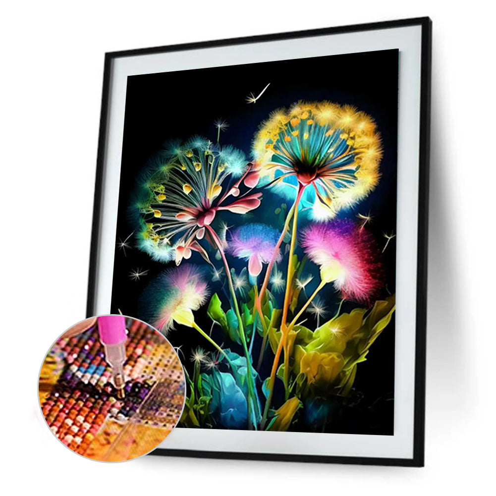 Dandelion - Full Square Drill Diamond Painting 30*40CM