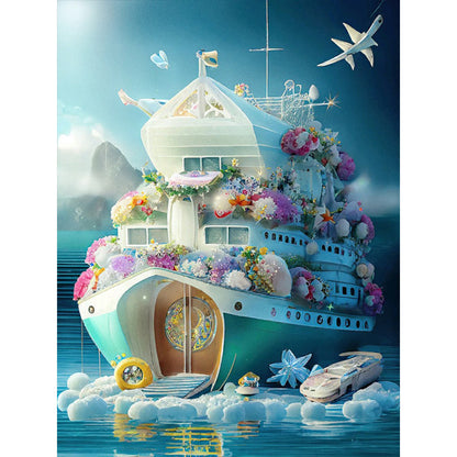 Flower Cruise - Full Round Drill Diamond Painting 30*40CM
