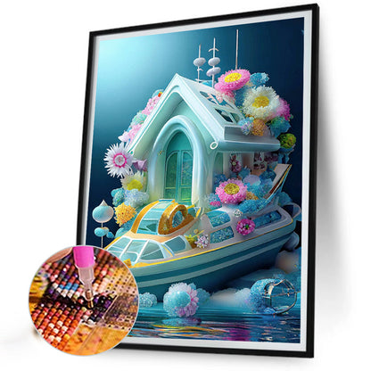 Flower Cruise - Full Round Drill Diamond Painting 30*40CM
