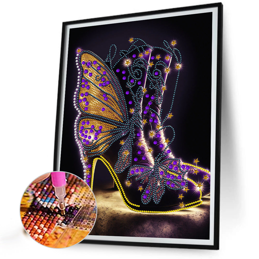 Shiny High Heels - Special Shaped Drill Diamond Painting 30*40CM