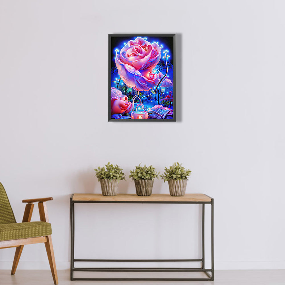 Glitter Rose - Full Round Drill Diamond Painting 30*40CM