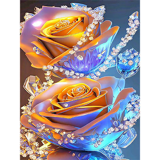 Glitter Rose - Full Round Drill Diamond Painting 30*40CM