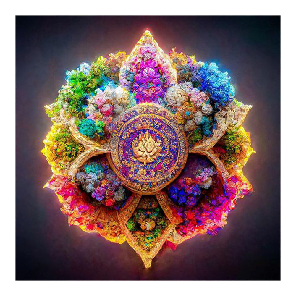 Colorful Mandala - Full Round Drill Diamond Painting 30*30CM