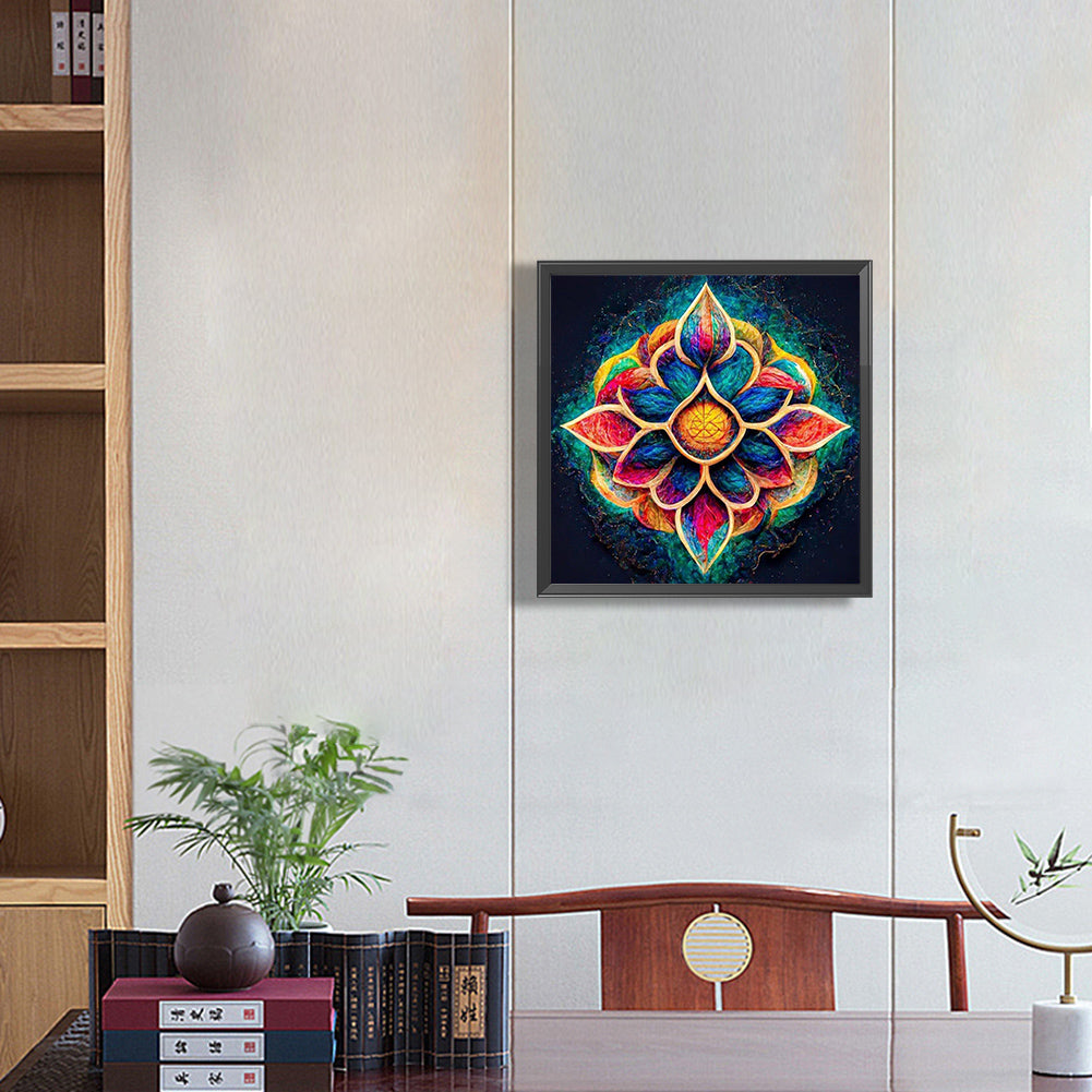 Colorful Mandala - Full Round Drill Diamond Painting 30*30CM
