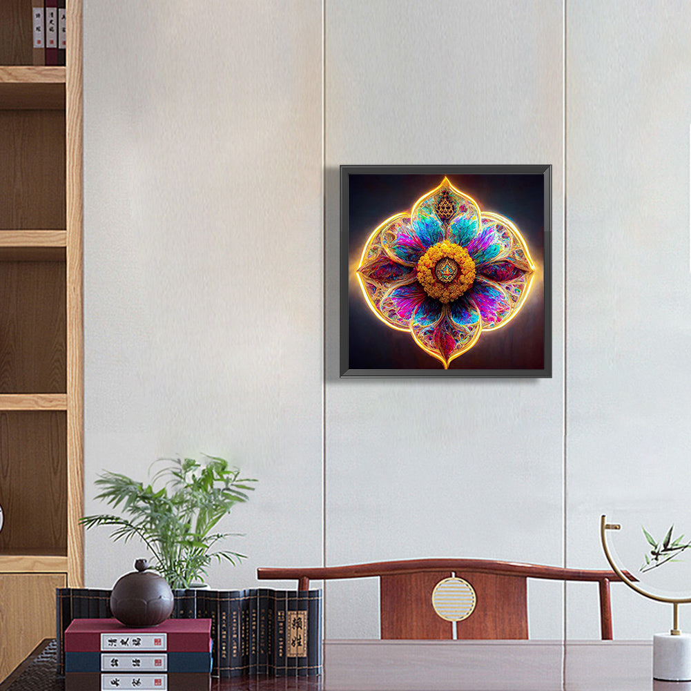 Colorful Mandala - Full Round Drill Diamond Painting 30*30CM
