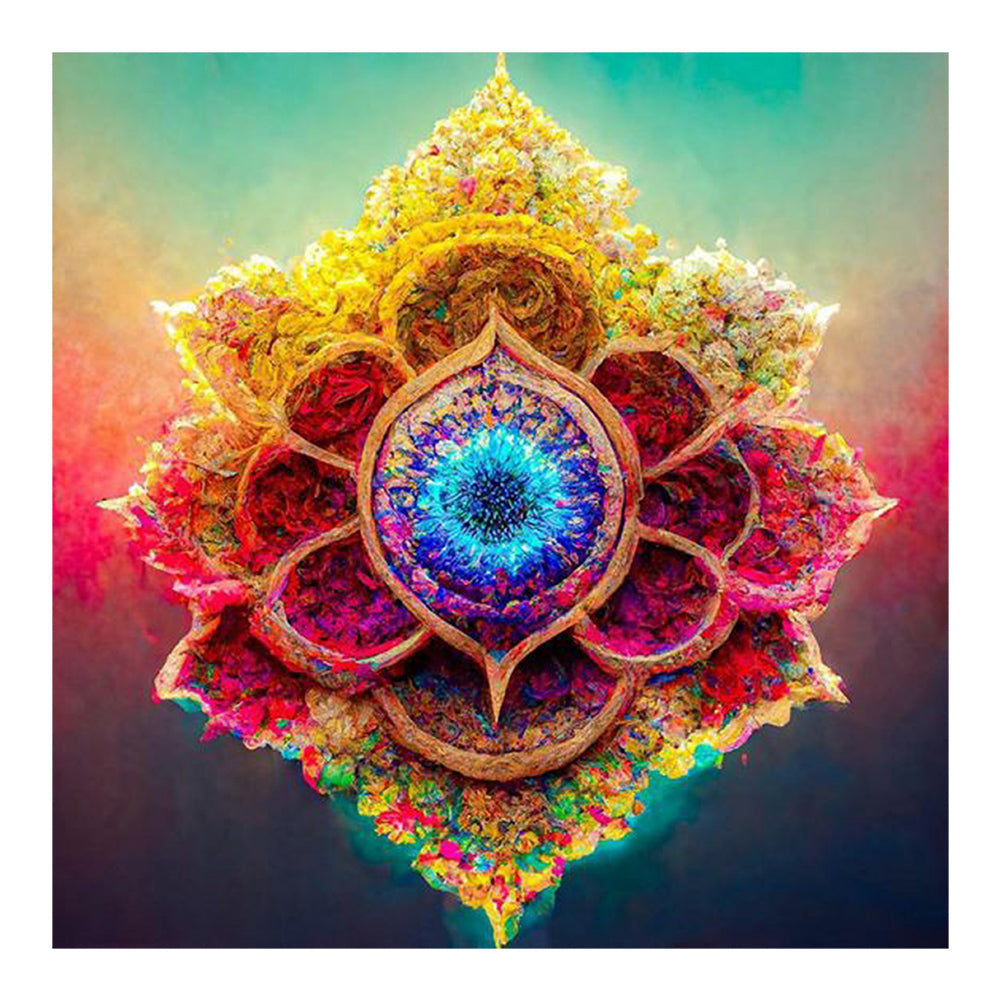 Colorful Mandala - Full Round Drill Diamond Painting 30*30CM