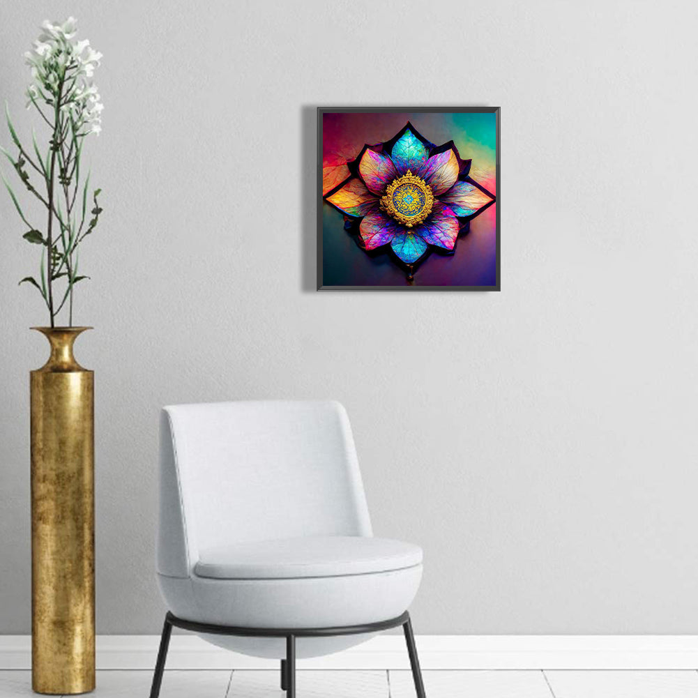 Colorful Mandala - Full Round Drill Diamond Painting 30*30CM