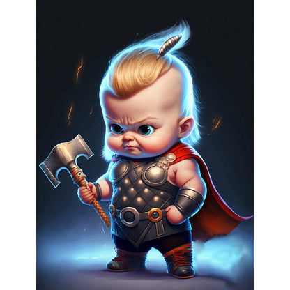 Dali Baby - Full Round Drill Diamond Painting 30*40CM