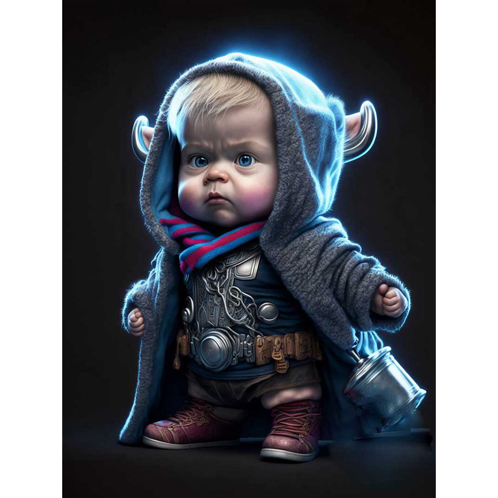 Dali Baby - Full Round Drill Diamond Painting 30*40CM