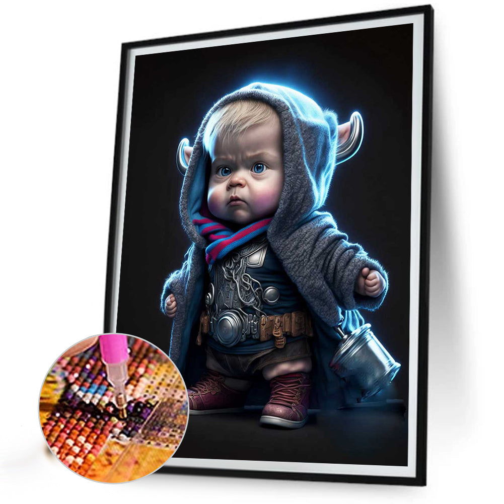 Dali Baby - Full Round Drill Diamond Painting 30*40CM