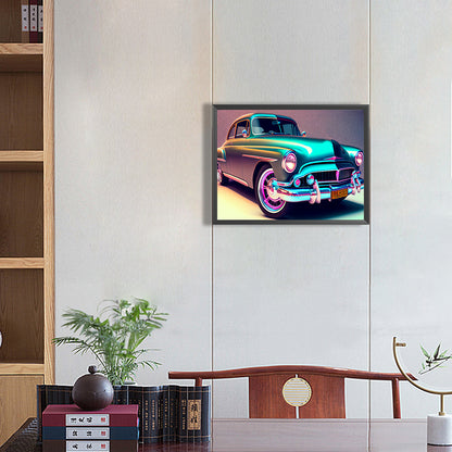 Retro Car - Full Round Drill Diamond Painting 40*30CM