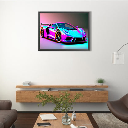 Sports Car - Full Round Drill Diamond Painting 40*30CM