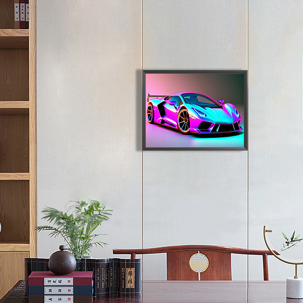 Sports Car - Full Round Drill Diamond Painting 40*30CM