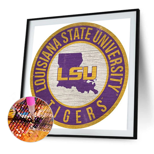 Louisiana State University - Full Round Drill Diamond Painting 30*30CM