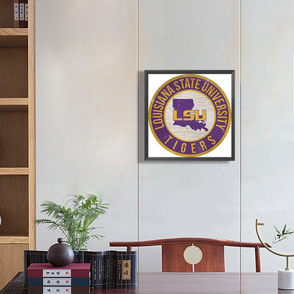 Louisiana State University - Full Round Drill Diamond Painting 30*30CM