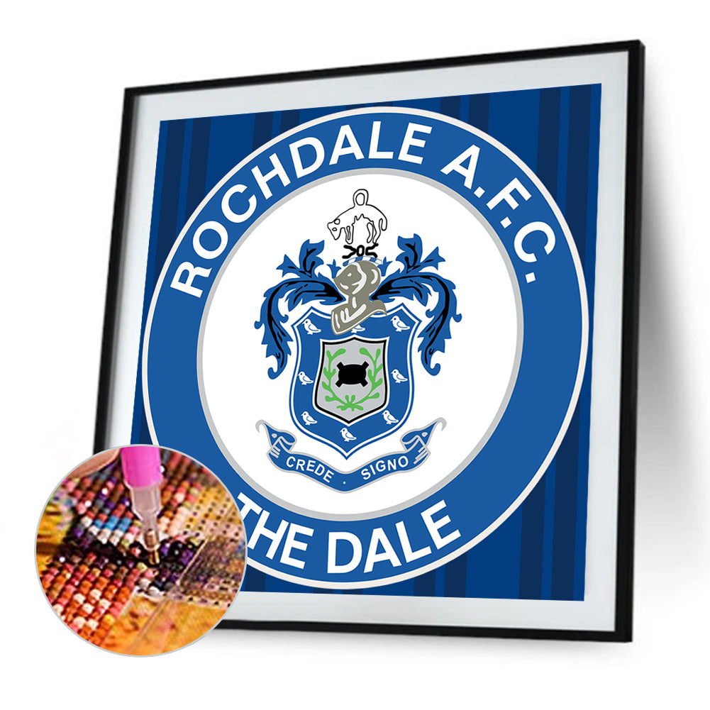Rochdale Football Club - Full Round Drill Diamond Painting 40*40CM