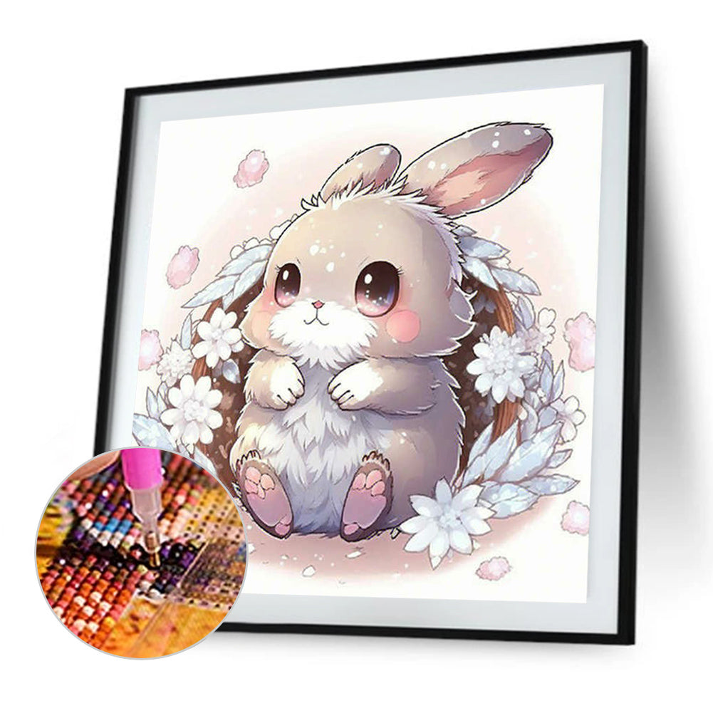 Rabbit - Full Round Drill Diamond Painting 30*30CM
