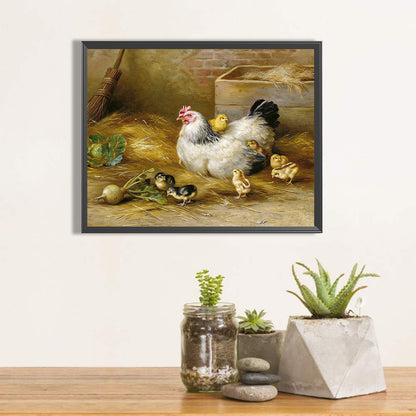 Hen - Full Round Drill Diamond Painting 50*40CM