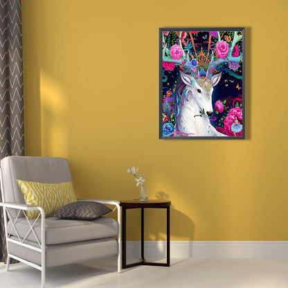 Deer - Full Round Drill Diamond Painting 50*60CM