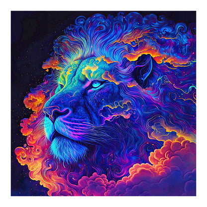 Color Lion - Full Round Drill Diamond Painting 30*30CM