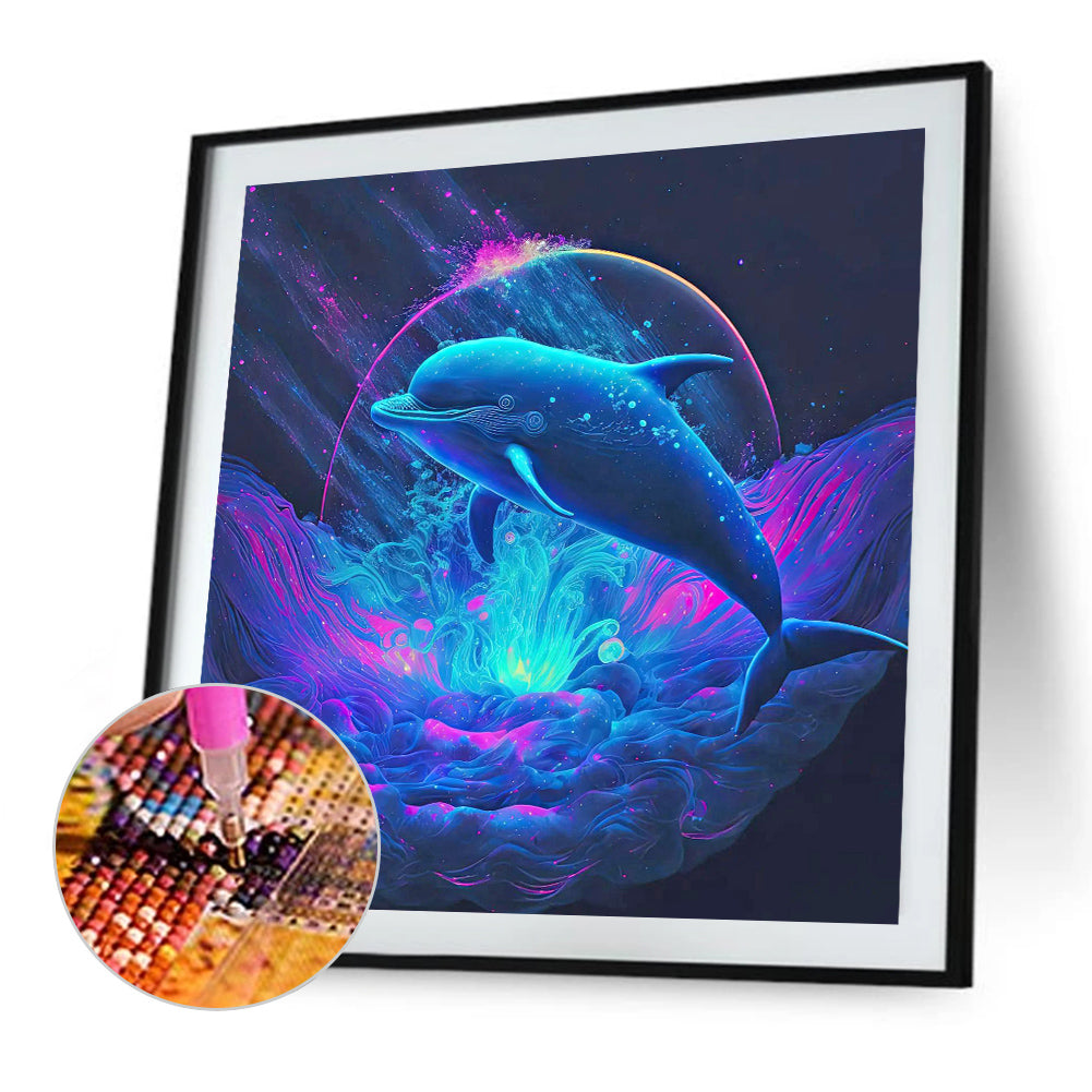 Color Dolphin - Full Round Drill Diamond Painting 30*30CM