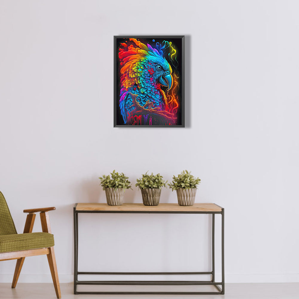 Colorful Parrot - Full Round Drill Diamond Painting 30*40CM