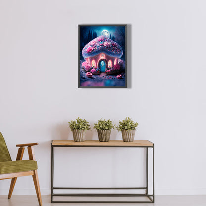 Dream Rose House - Full Round Drill Diamond Painting 30*40CM