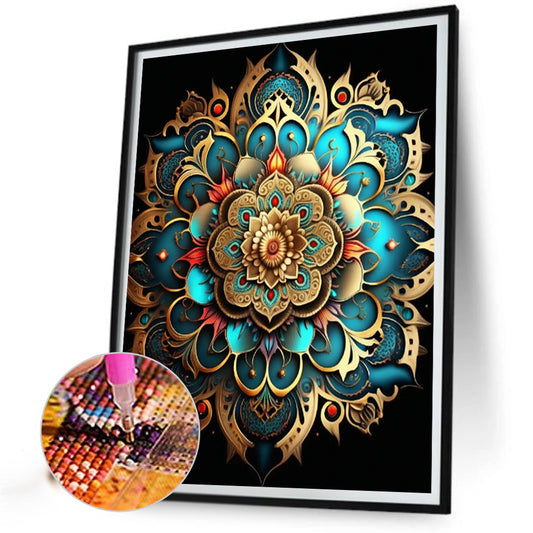 Metal Mandala - Full Round Drill Diamond Painting 30*40CM