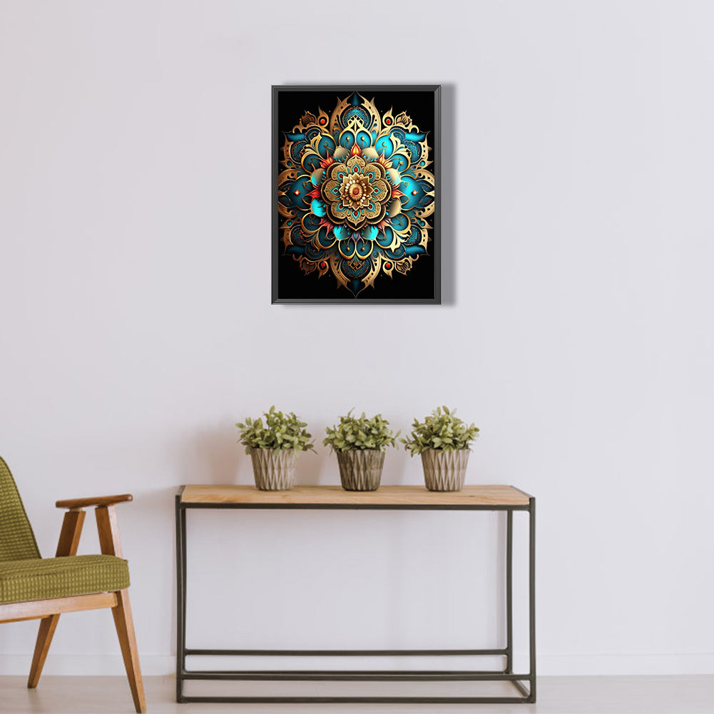 Metal Mandala - Full Round Drill Diamond Painting 30*40CM