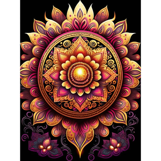 Metal Mandala - Full Round Drill Diamond Painting 30*40CM