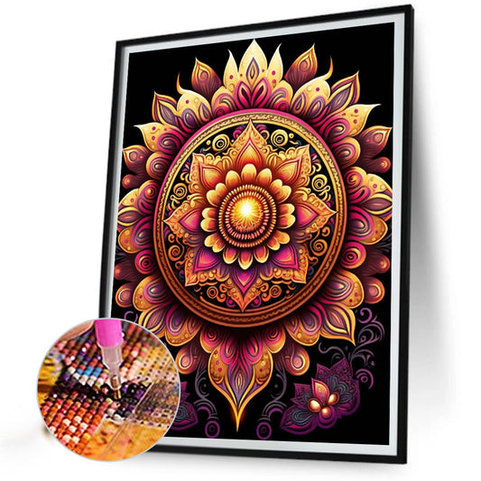Metal Mandala - Full Round Drill Diamond Painting 30*40CM