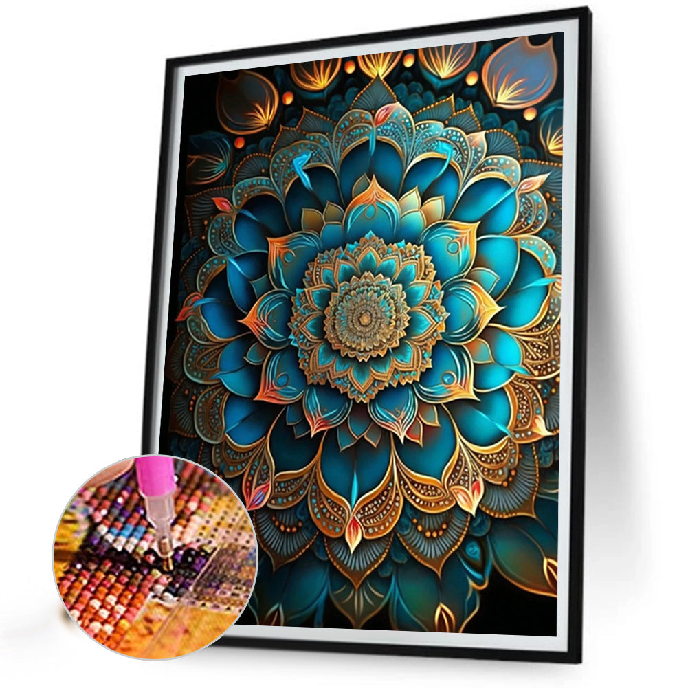Metal Mandala - Full Round Drill Diamond Painting 30*40CM