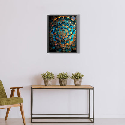 Metal Mandala - Full Round Drill Diamond Painting 30*40CM