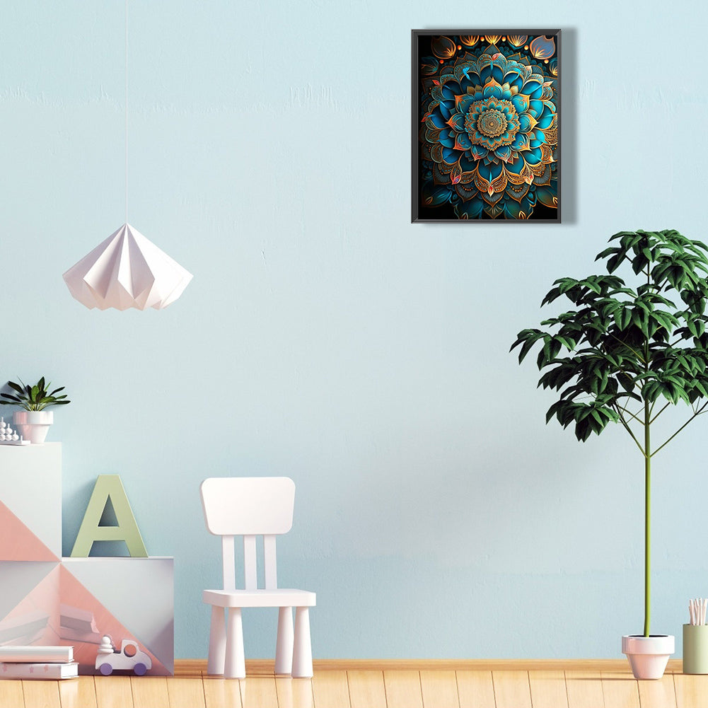 Metal Mandala - Full Round Drill Diamond Painting 30*40CM