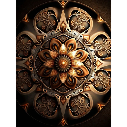 Metal Mandala - Full Round Drill Diamond Painting 30*40CM