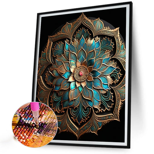 Metal Mandala - Full Round Drill Diamond Painting 30*40CM