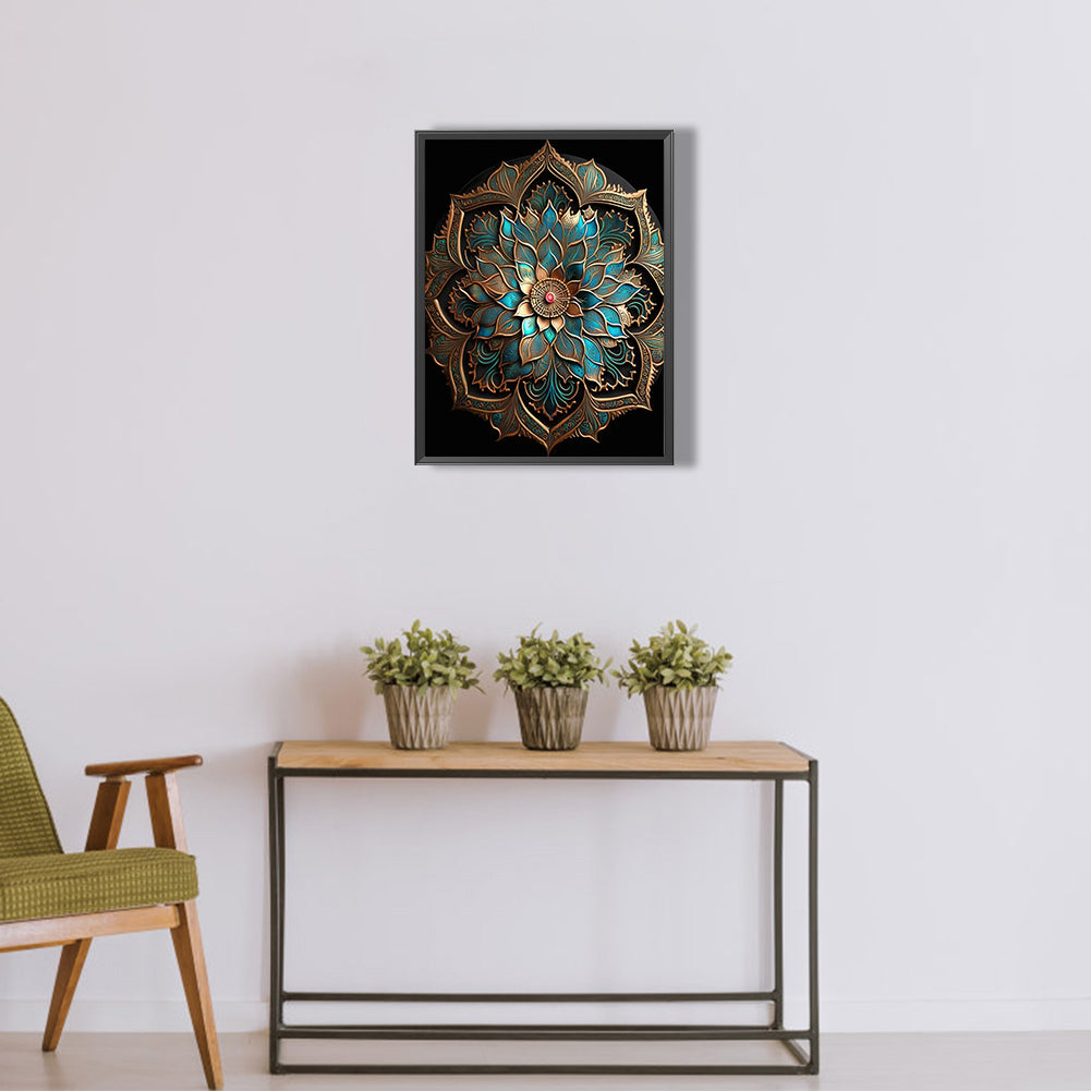 Metal Mandala - Full Round Drill Diamond Painting 30*40CM