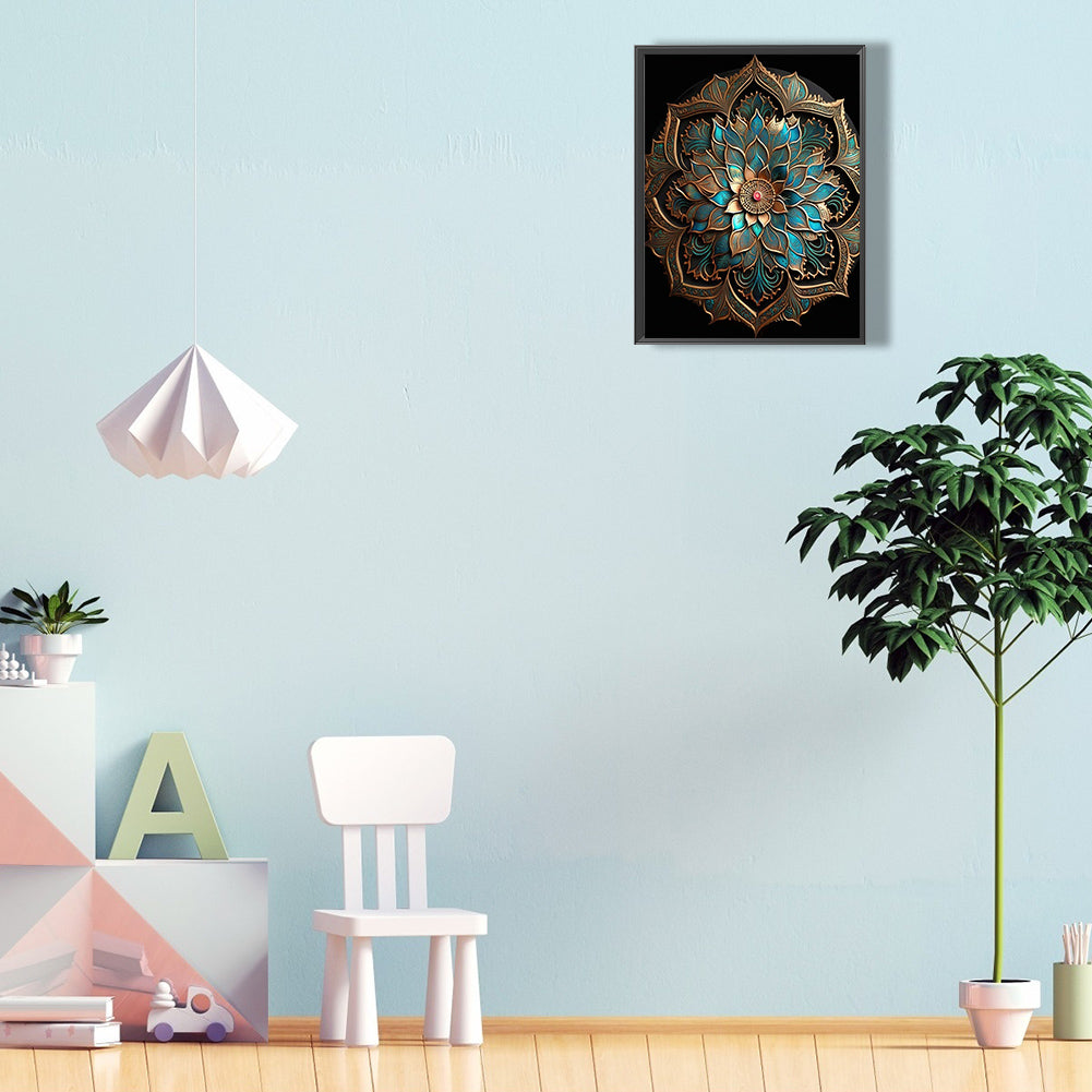 Metal Mandala - Full Round Drill Diamond Painting 30*40CM