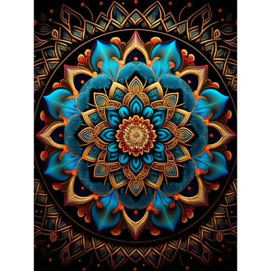 Metal Mandala - Full Round Drill Diamond Painting 30*40CM