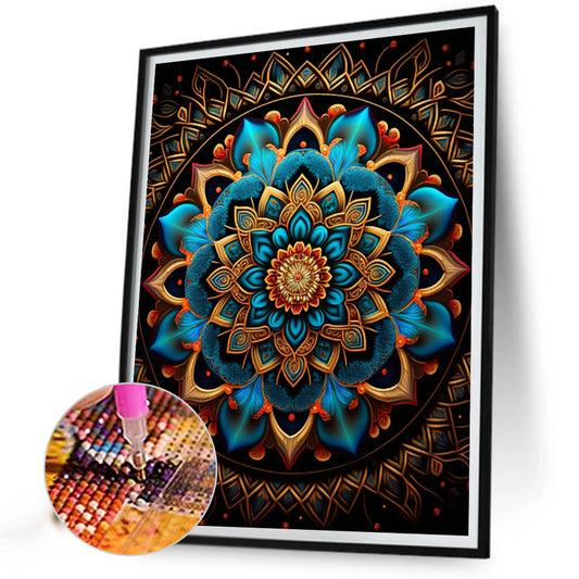 Metal Mandala - Full Round Drill Diamond Painting 30*40CM