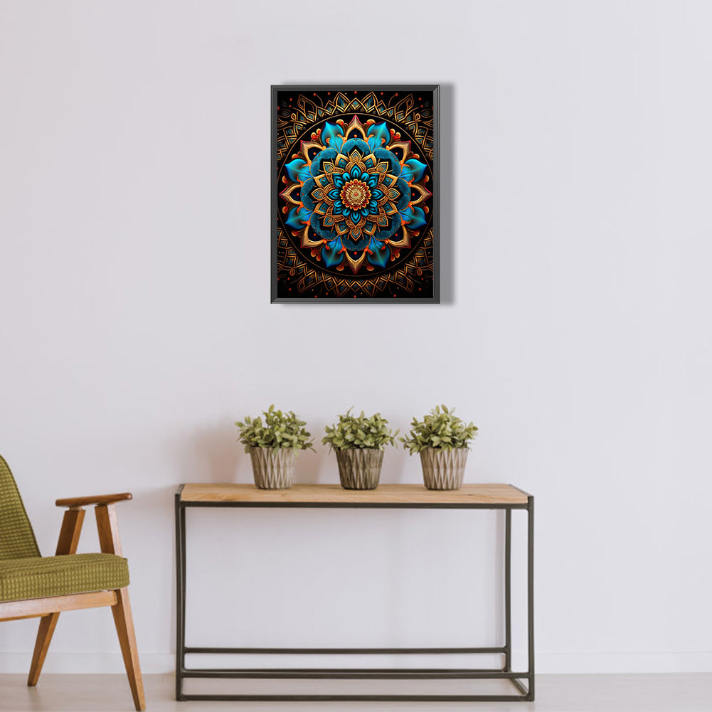 Metal Mandala - Full Round Drill Diamond Painting 30*40CM