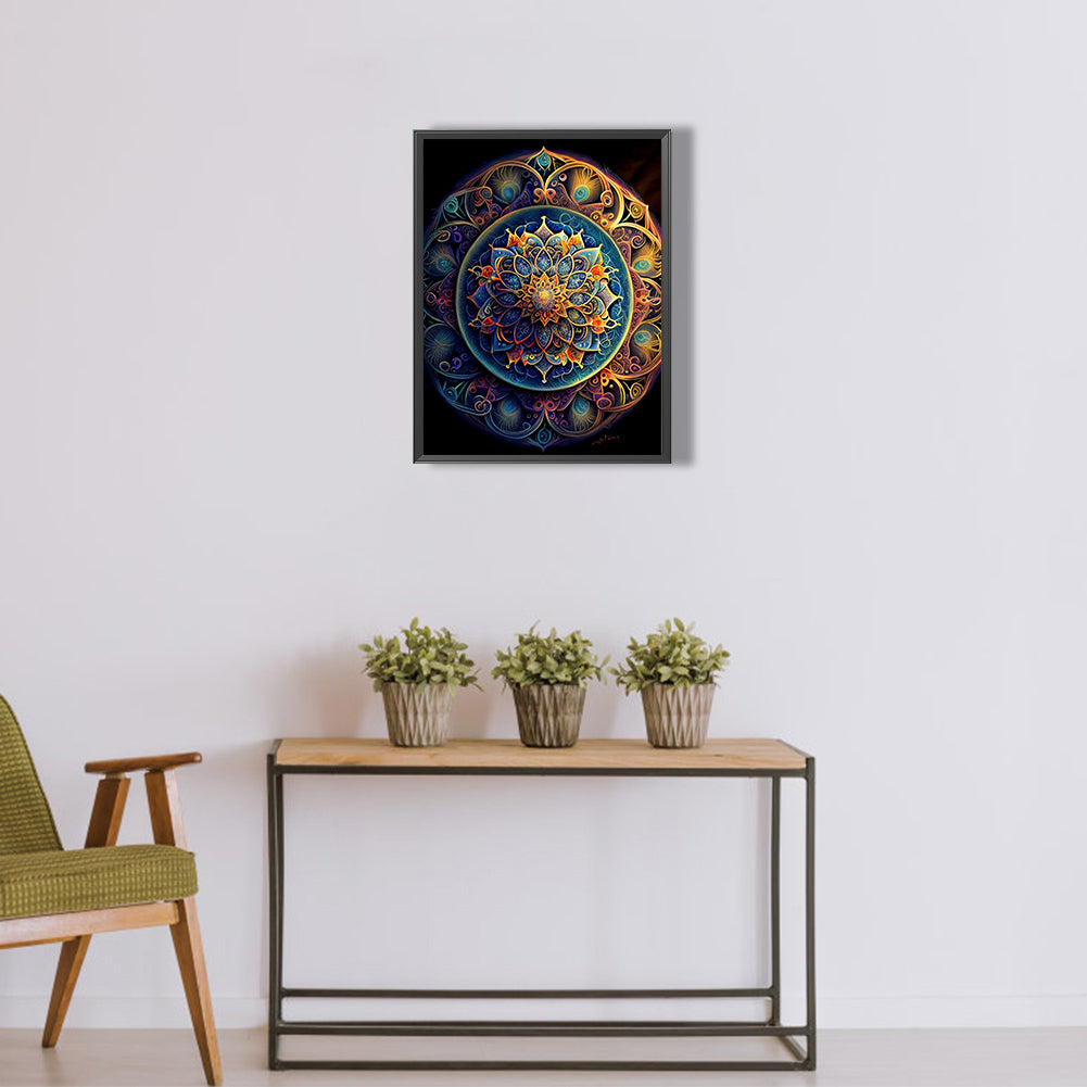 Metal Mandala - Full Round Drill Diamond Painting 30*40CM