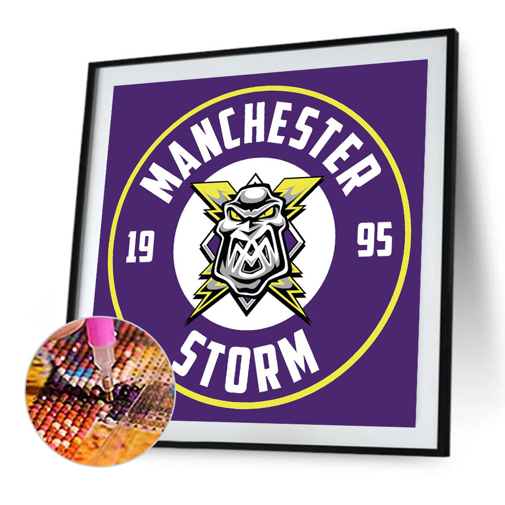 Manchester Storm - Full Round Drill Diamond Painting 30*30CM
