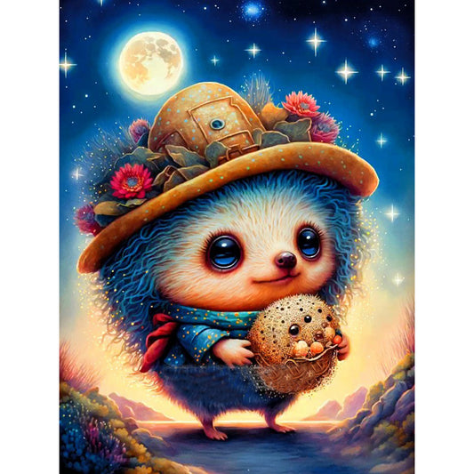 The Magical Journey Of Cats And Hedgehogs - Full Round Drill Diamond Painting 30*40CM